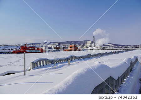 流氷とガリンコ号・紋別 74042363