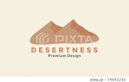 desert mountain modern logo symbol icon vector graphic design illustration 74043233