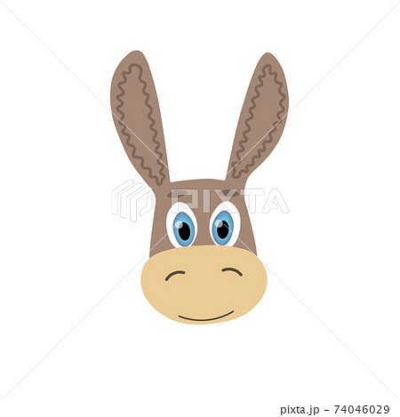 donkey face cartoon