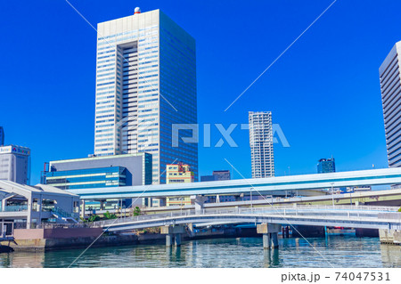 竹芝埠頭から見た東京の都市風景 74047531