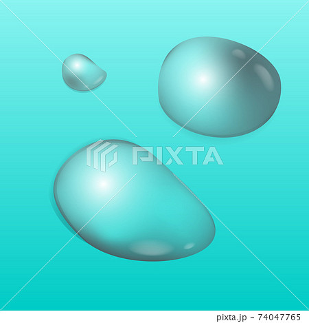 Realistic transparent water drops collection Realistic transparent water drops collection 74047765
