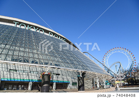都市風景　東京ドーム　東京都文京区 74048408