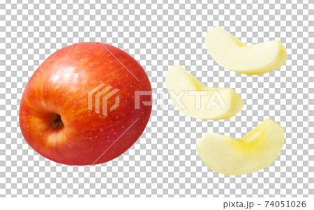 りんご イラスト リアルのイラスト素材