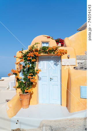 beautiful details of Santorini island, Greece beautiful details of Santorini island, Greece 74054143