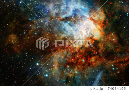 Space background with star field. Elements of this image furnished by NASA 74054196