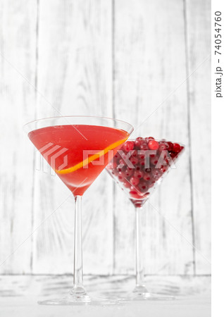 Glass of Cosmopolitan cocktail Glass of Cosmopolitan cocktail 74054760