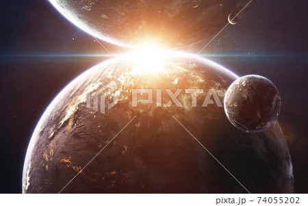 Deep space, beauty of endless cosmos. Science fiction wallpaper. Elements of this image furnished by NASA Deep space, beauty of endless cosmos. Science fiction wallpaper. Elements of this image furnished by NASA 74055202