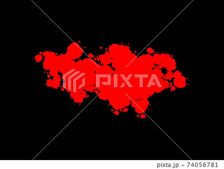 血のりのタイトルのイラスト素材