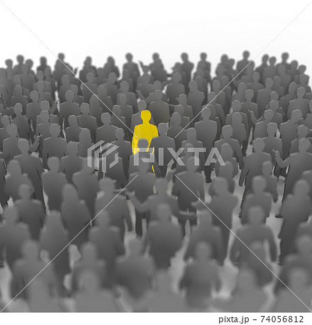沢山の人たちから見つけ出すイメージ背景 74056812