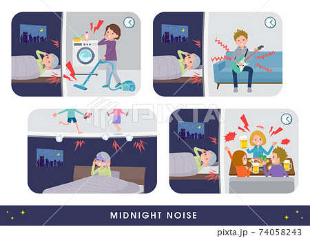flat type Purple clothes grandma_Midnight-noise flat type Purple clothes grandma_Midnight-noise 74058243