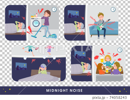 flat type Purple clothes grandma_Midnight-noise flat type Purple clothes grandma_Midnight-noise 74058243