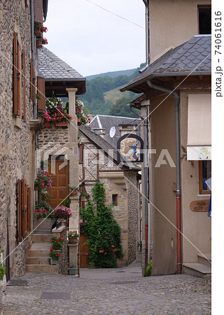 南仏の小さな村の写真素材