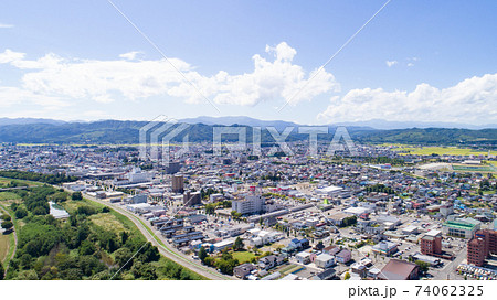 《山形県》米沢市の街並み 《山形県》米沢市の街並み 74062325