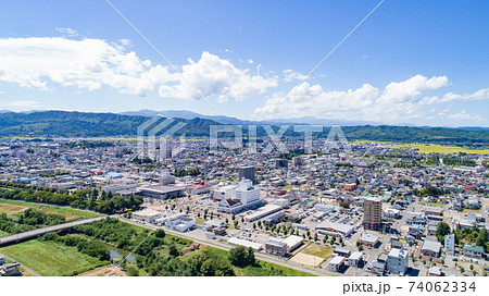 《山形県》米沢市の街並み 74062334