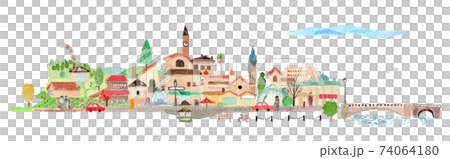 European-style cityscape 74064180