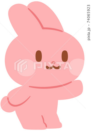 うさぎのキャラクターのイラスト素材
