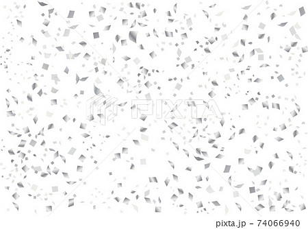 紙吹雪 銀色 キラキラのイラスト素材