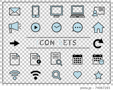 Vector icon set 74067265