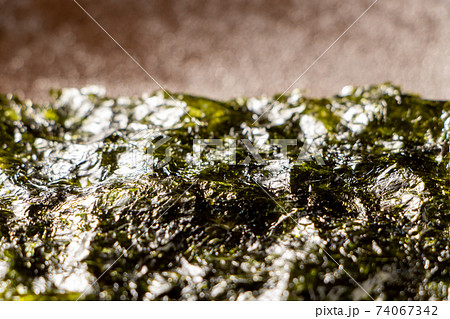 韓国海苔のアップ。 韓国海苔のアップ。 74067342