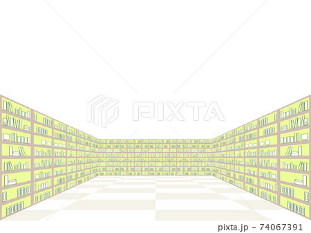 本棚のある部屋 74067391