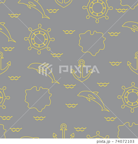 Seamless marine pattern. 74072103