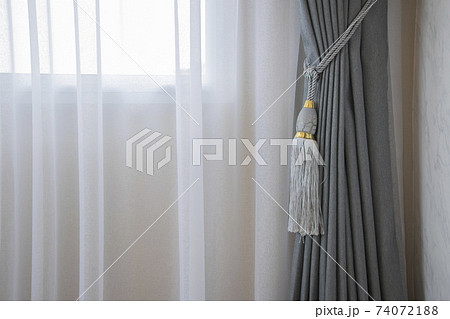 Rope curtain, gray curtain With white light curtain Rope curtain, gray curtain With white light curtain 74072188