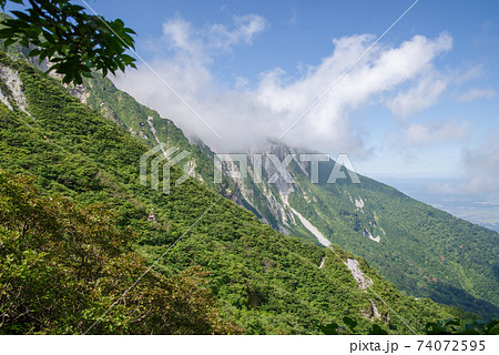 大山登山、ユートピアコースの景色（2020年8月） 74072595