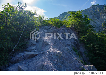 大山登山、ユートピアコースの景色（2020年8月） 74072611