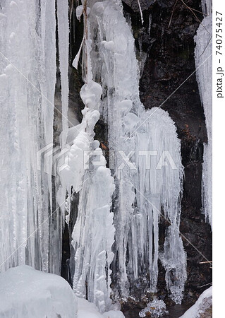乙女滝下の氷瀑 74075427