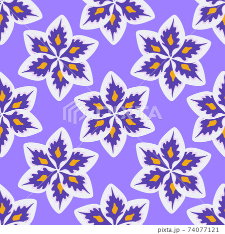 beauty garden blossom seamless pattern 74077121