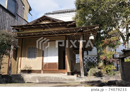 岡山県津山市の登録有形文化財「城東むかし町家(旧梶村家住宅)」:茶室 岡山県津山市の登録有形文化財「城東むかし町家(旧梶村家住宅)」:茶室 74079233