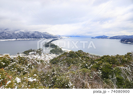日本三景　天橋立　雪景色 74080900