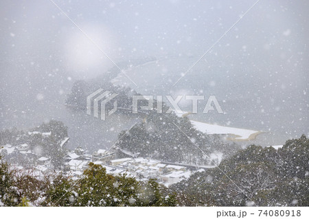 日本三景 天橋立 雪景色 日本三景 天橋立 雪景色 74080918