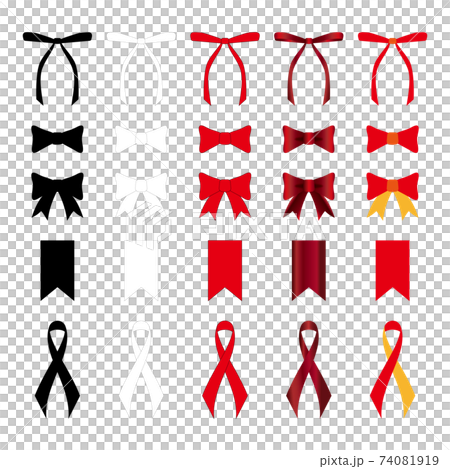 Ribbon material multiple - Stock Illustration [74081919] - PIXTA