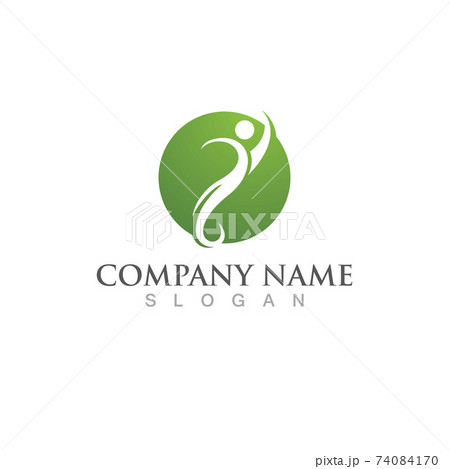 Human character logo sign 74084170