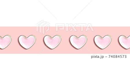 Appreciation theme with heart dishes 74084573