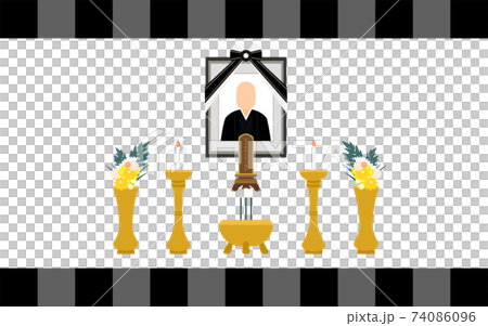 The deceased's remains and mortuary tablets, five-legged legs 74086096