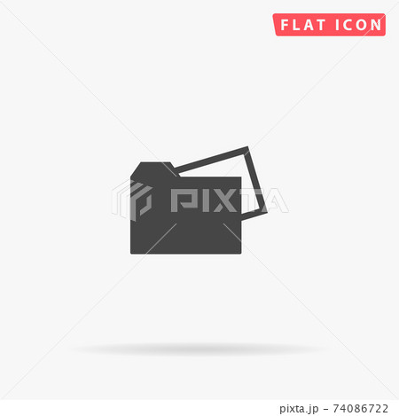 Document Folder flat vector icon Document Folder flat vector icon 74086722
