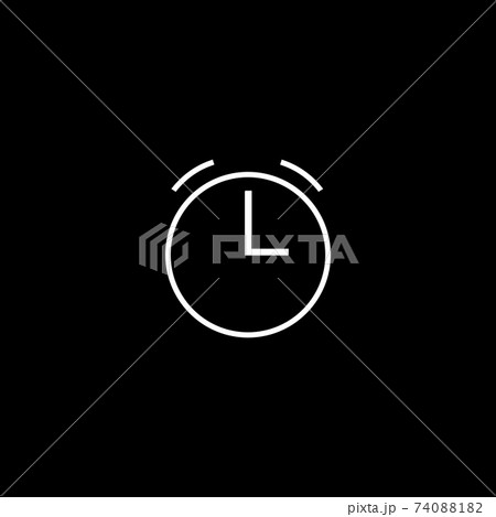 Alarm, clock icon, vector illustration. Flat design. 74088182