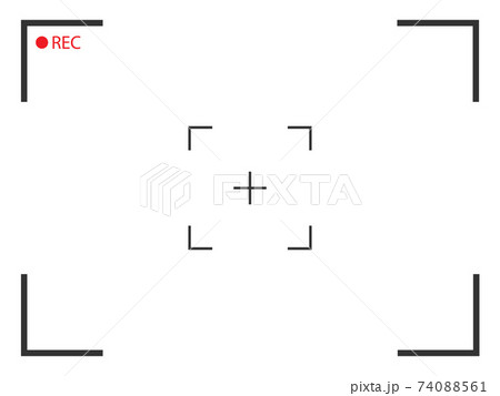Camera frame viewfinder screen icon. Vector illustration. Camera frame viewfinder screen icon. Vector illustration. 74088561