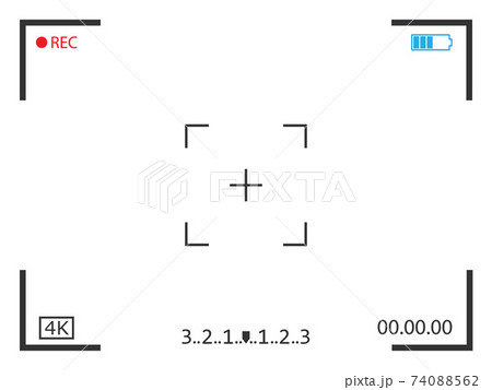 Camera frame viewfinder screen icon. Vector illustration. 74088562