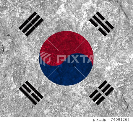 south korean flag 74091262