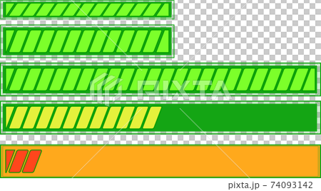 パワーゲージのデジタルイメージセットのイラスト素材
