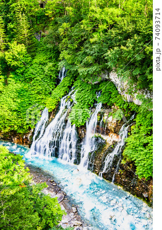 北海道美瑛町 白ひげの滝 北海道美瑛町 白ひげの滝 74093714