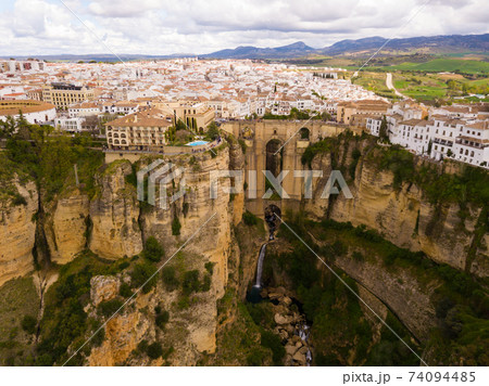 Aerial view of Ronda, Spain 74094485