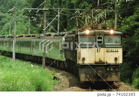 JR東日本 EF63 + 189系 特急あさま の写真素材 [74102305] - PIXTA