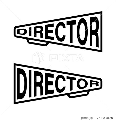 directorial speaker icon, loudspeaker. Filming a movie. Vector in realistic design directorial speaker icon, loudspeaker. Filming a movie. Vector in realistic design 74103070