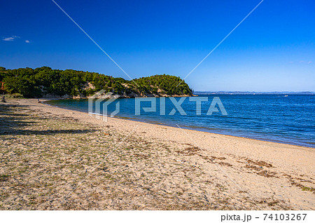 香川県、豊島、海、快晴 香川県、豊島、海、快晴 74103267