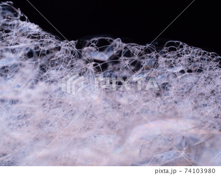 Soap foam. Macro shot of structure soap foam on Soap foam. Macro shot of structure soap foam on 74103980