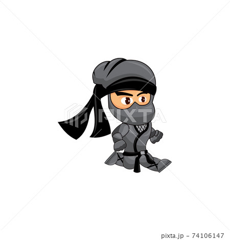 Ninja Game Sprites Slide Suitable For Side のイラスト素材